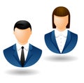 Business person icons Royalty Free Stock Photo