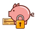 Business piggy bank check security