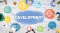 Business Plan Achievement Development Procedures Concept Royalty Free Stock Photo