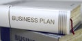 Business Plan - Business Book Title. 3D. Royalty Free Stock Photo