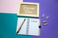 Business Plan. Organize with Note and To Do List on background Royalty Free Stock Photo