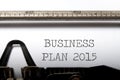 Business plan 2015 Royalty Free Stock Photo