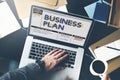 Business Plan Process solution Strategy Concept Royalty Free Stock Photo