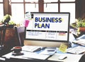 Business Plan Process solution Strategy Concept Royalty Free Stock Photo