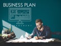 Business Plan Strategy Progress Solution Concept Royalty Free Stock Photo