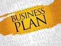 Business Plan word cloud Royalty Free Stock Photo