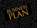 Business Plan word cloud Royalty Free Stock Photo