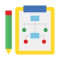 Business planning, clipboard Vector Icon which can easily modify