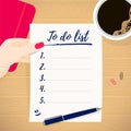 Business planning concept To do list