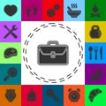 Business portfolio illustration, office suitcase - Briefcase icon