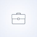 Business portfolio, vector best gray line icon Royalty Free Stock Photo