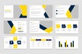 Business PowerPoint presentation slides template. creative keynote slide template design Royalty Free Stock Photo