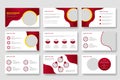 Business powerpoint presentation slides template or corporate business presentation slide layout Royalty Free Stock Photo