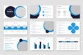 Business PowerPoint presentation slides template design. Use for modern keynote presentation Royalty Free Stock Photo