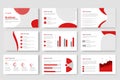 Business PowerPoint presentation slides template design Royalty Free Stock Photo