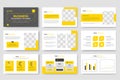 Business PowerPoint presentation slides template design. Use for modern keynote presentation Royalty Free Stock Photo