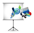 Business presentation illustration design Royalty Free Stock Photo
