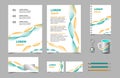 Business presentation infographic elements template set. Royalty Free Stock Photo