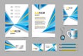 Business presentation infographic elements template set Royalty Free Stock Photo