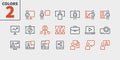 Business Presentation Outlined Pixel Perfect Well-crafted Vector Thin Line Icons 48x48 Ready for 24x24 Grid for Web