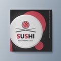 Business presentation Sushi advertising goods and services