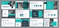 Business presentation template design and page layout design for brochure ,annual report and company profile Royalty Free Stock Photo