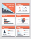 Business presentation templates and infographics vector elements. Royalty Free Stock Photo