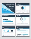 Business presentation templates and infographics vector elements. Royalty Free Stock Photo