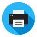 Business Printer Flat Icon Modern Style Royalty Free Stock Photo