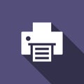 Business Printer Flat Icon Simple Style Royalty Free Stock Photo