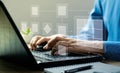 Business process and Automate workflows with flowcharts Business process management, business hierarchy The relationship of Royalty Free Stock Photo