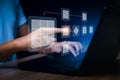 Business process and Automate workflows with flowcharts Business process management, business hierarchy The relationship of Royalty Free Stock Photo