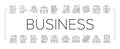 business process automation icons set vector