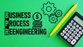 Business Process Reengineering BPR is shown using the text Royalty Free Stock Photo