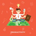 Business productivity concept.