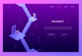 Business prospect - modern isometric vector website header