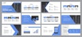 business presentation template design backgrounds and page layout design for brochure, annual report Royalty Free Stock Photo