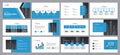 business presentation template design backgrounds and page layout design for brochure, annual report Royalty Free Stock Photo