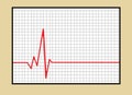 Business pulse heartbeat concept - graph