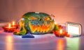 Pumpkin Head night Royalty Free Stock Photo