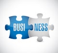 Business puzzle illustration design Royalty Free Stock Photo