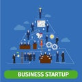 Business pyramid infographics Royalty Free Stock Photo