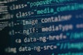 IT business. Python code computer screen. Mobile application design Concept Royalty Free Stock Photo