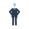 Business question icon. Question mark icon