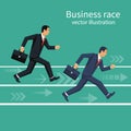 Business race vector