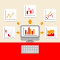 Business Ratings and Charts Collection. Infographic Elements