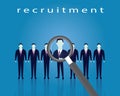 Business Recruitment Concept Selecting Businessman Royalty Free Stock Photo