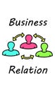 Business relation concept on white background