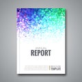 Business report design background with colorful