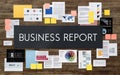 Business Report News Article Research Resulting Concept Royalty Free Stock Photo
